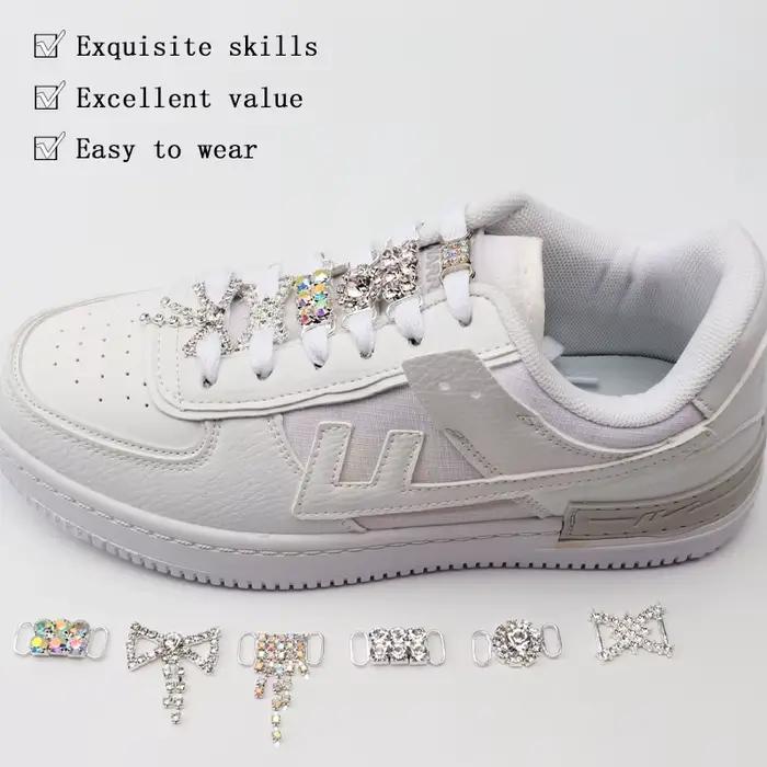 Grandes paillettes lacets boucle métal boucle lacet accessoires métal dentelle serrure bricolage Sne