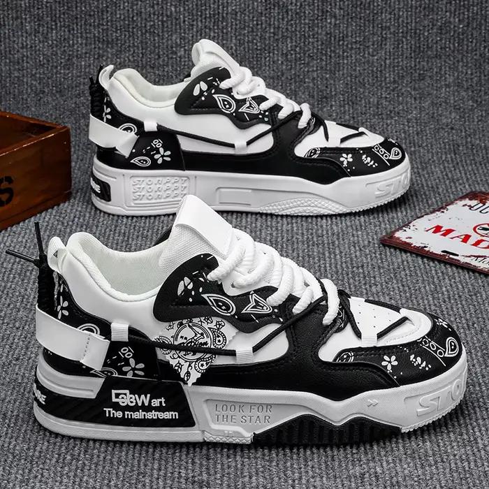 1 paire de baskets décontractées pour hommes, élégantes et confortables, adaptées à toutes les saiso