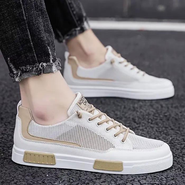 Baskets en maille respirante pour hommes, chaussures plates confortables pour hommes, mocassins lége