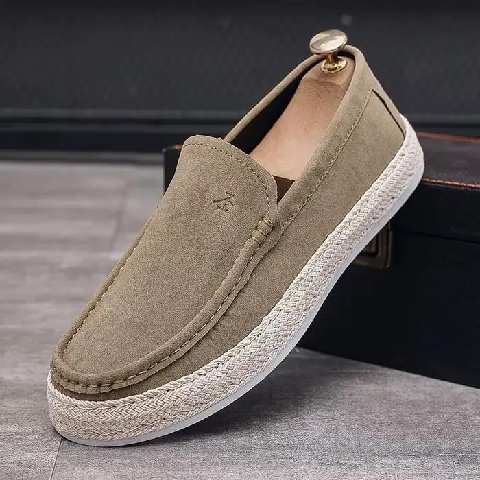 Chaussures décontractées pour Hommes mode hommes mocassins en daim nouveau confortable doux mâle con