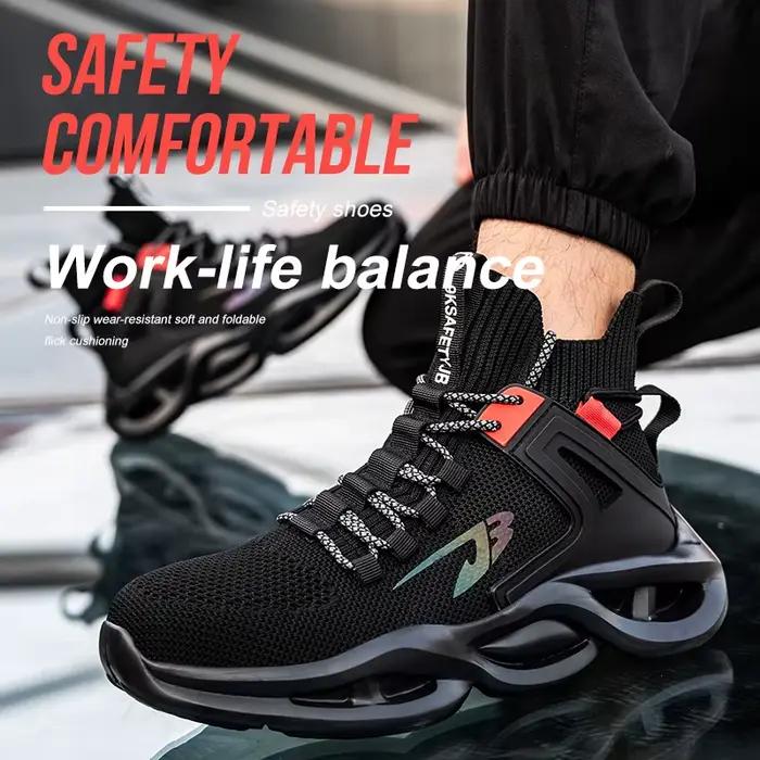 Chaussures de sécurité pour hommes avec bout en métal, bottes de travail indestructibles Ryder avec 