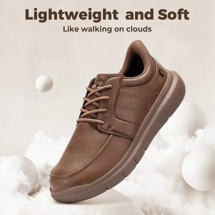 FitVille – chaussures larges à enfiler pour hommes, chaussures Oxford légères et décontractées, bask