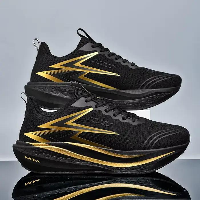 Chaussures de course Marathon pour hommes, semelle en carbone, sport spécialisé, respirantes, légère