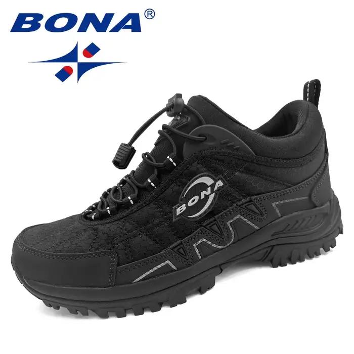 BONA Nouvelles chaussures de jogging design pour hommes, chaussures de marche tendance, chaussures d