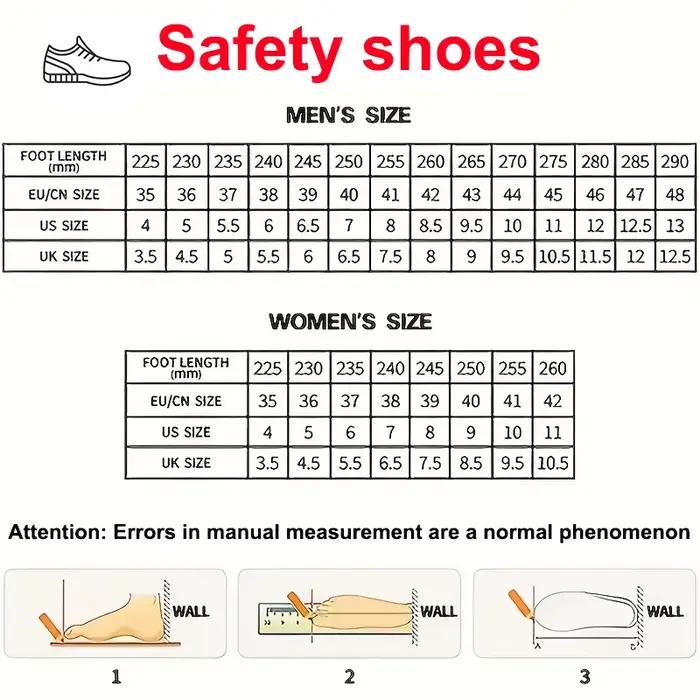 Semelle en caoutchouc, anti-écrasement, anti-perforation, chaussures de sécurité, chaussures de prot
