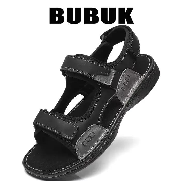 Nouvelles sandales décontractées pour hommes en peau de vache de première couche, sandales de plage 