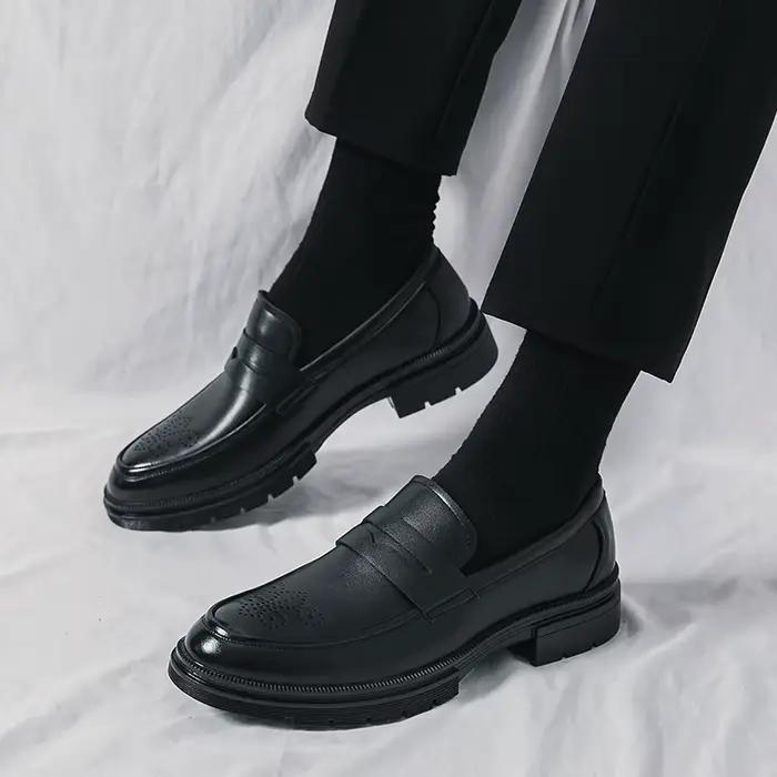 Bureau hommes chaussures habillées classique décontracté chaussures d'affaires pour hommes fête mari