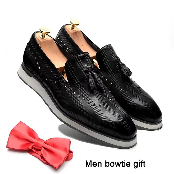 Mocassins en cuir véritable pour hommes, baskets grises, chaussures plates, non ald, respirantes, dé