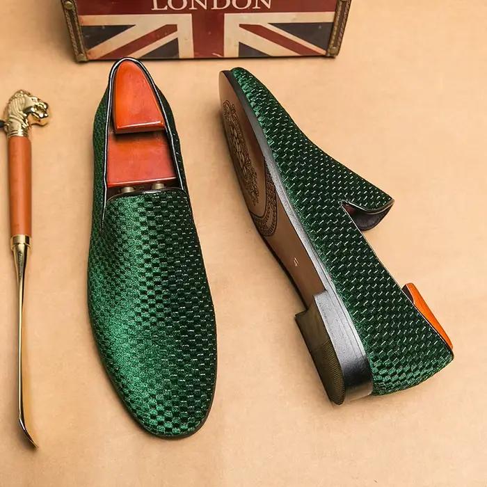 Chaussures en cuir italien sans lacet pour hommes, nouveau Design, mocassins, nouvelle mode, chaussu