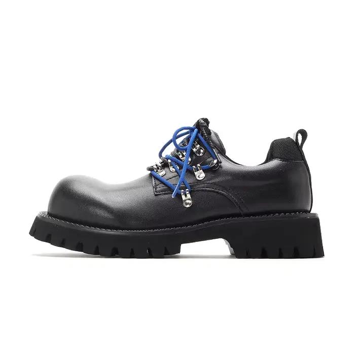 YONWENN chaussures de travail en cuir originales pour hommes mode Double dentelle Design site offici