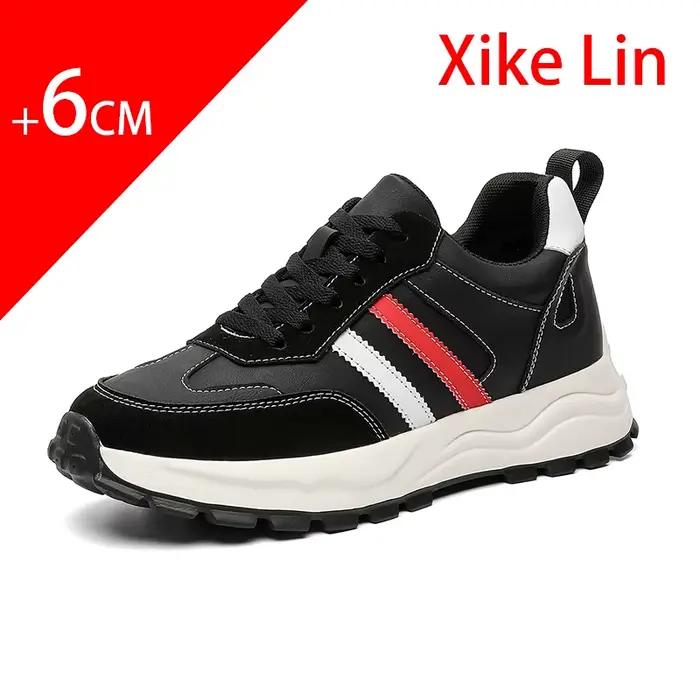Chaussures rehaussantes pour hommes, semelle souple en caoutchouc, durables, décontractées, augmenta