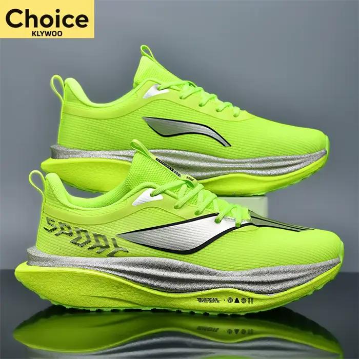 Chaussures de course Marathon pour hommes, avec plaque en carbone, respirantes, légères, confortable
