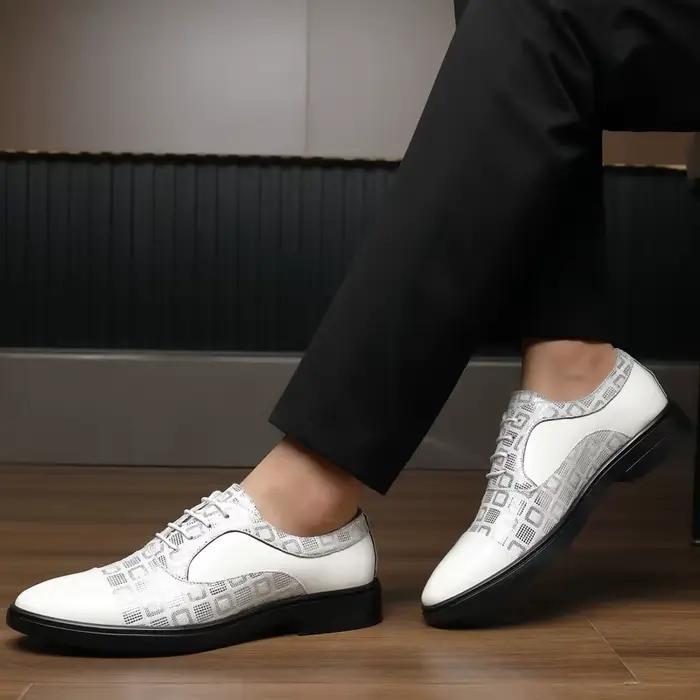 Chaussures habillées de luxe pour hommes 2025 printemps automne mode costume formel chaussures homme
