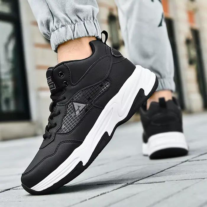 Baskets décontractées grande taille pour hommes, chaussures de course respirantes à semelle souple q