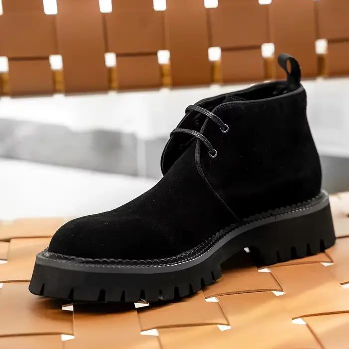 Hanmce Chelsea bottes 2025 confortable en cuir véritable Brohue bottines de haute qualité sans lacet