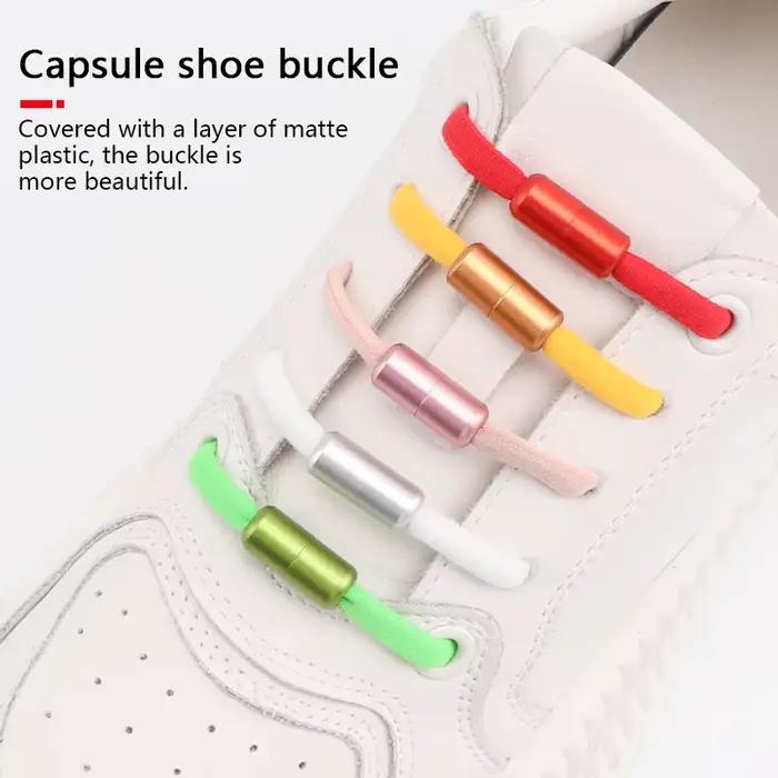 1 paire de lacets en métal mat serrures Capsules lacets boucle Durable chaussures colorées accessoir