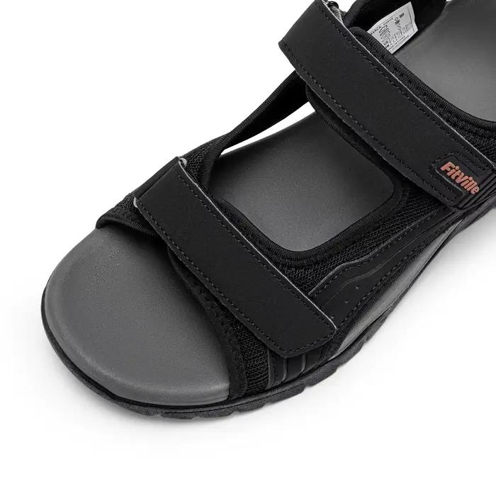 Sandales de sport pour hommes Fittington, larges, pour diabétiques, réglables, à enfiler, respirante