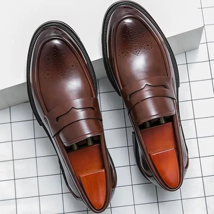 Bureau hommes chaussures habillées classique décontracté chaussures d'affaires pour hommes fête mari