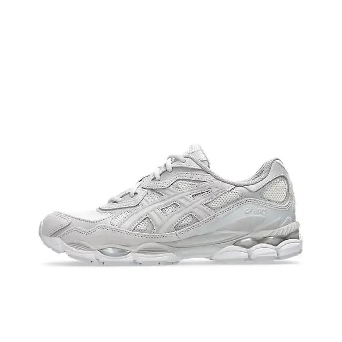POIZON Asics GEL NYC Chaussures de course décontractées basses unisexe gris blanc 1203A663101
