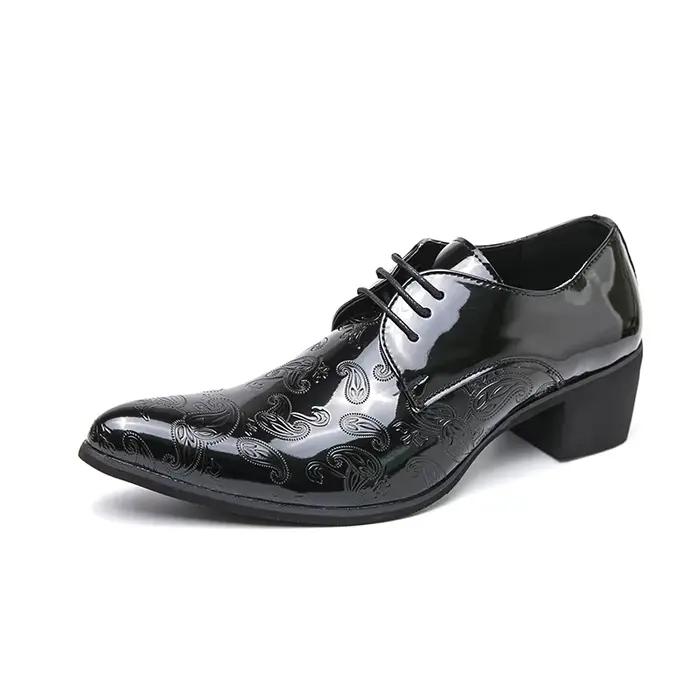 Chaussures Chelsea Homme Dorées Tendance – Nouveauté Europe et Amérique – Chaussures Habillées Point
