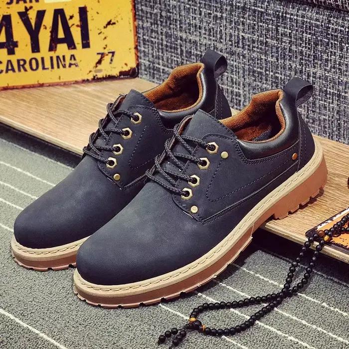 Mode hommes chaussures en cuir angleterre Style chaussures formelles pour homme antidérapant bottine