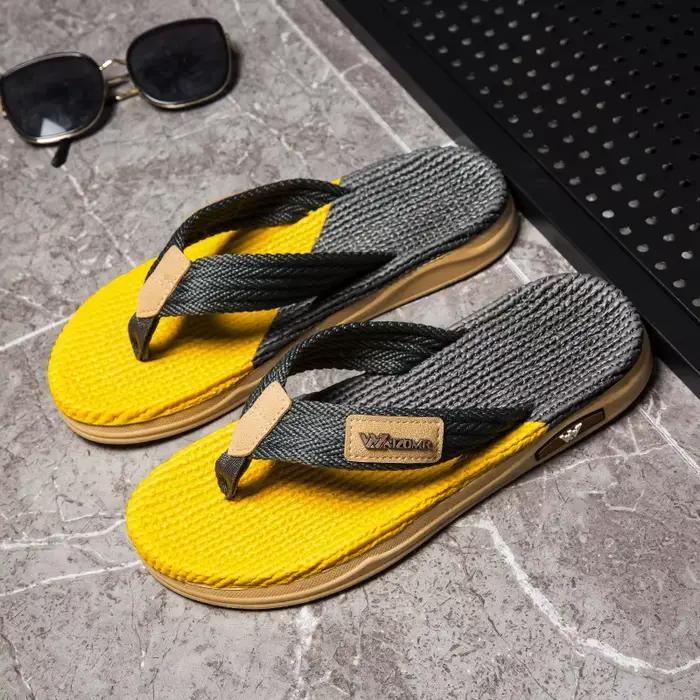 Nouvelles sandales à enfiler pour hommes, à semelles épaisses, avec amorti et sensation confortable,