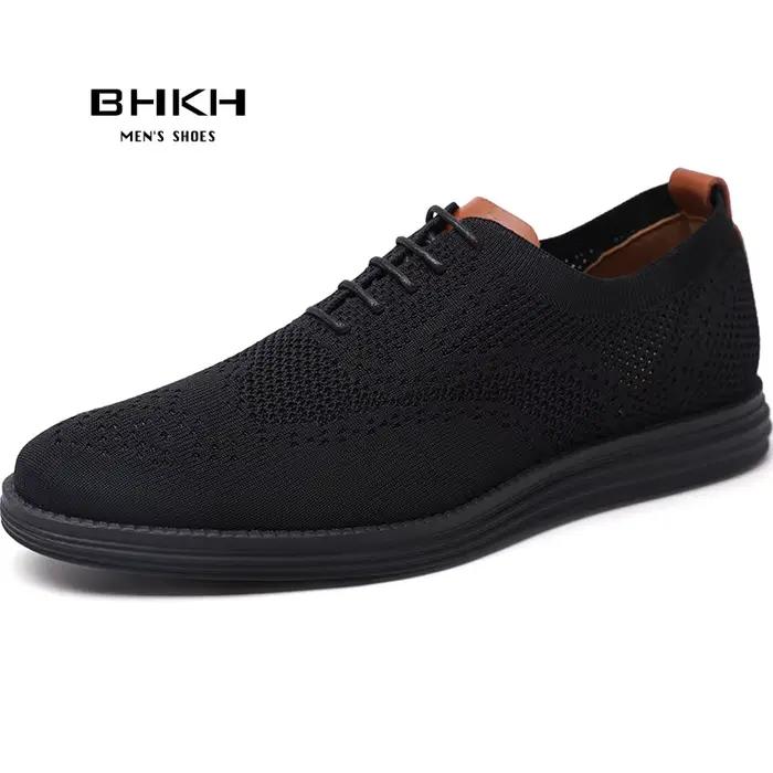 BHKH hommes baskets été tricoté maille chaussures décontractées chaussures légères décontractées res