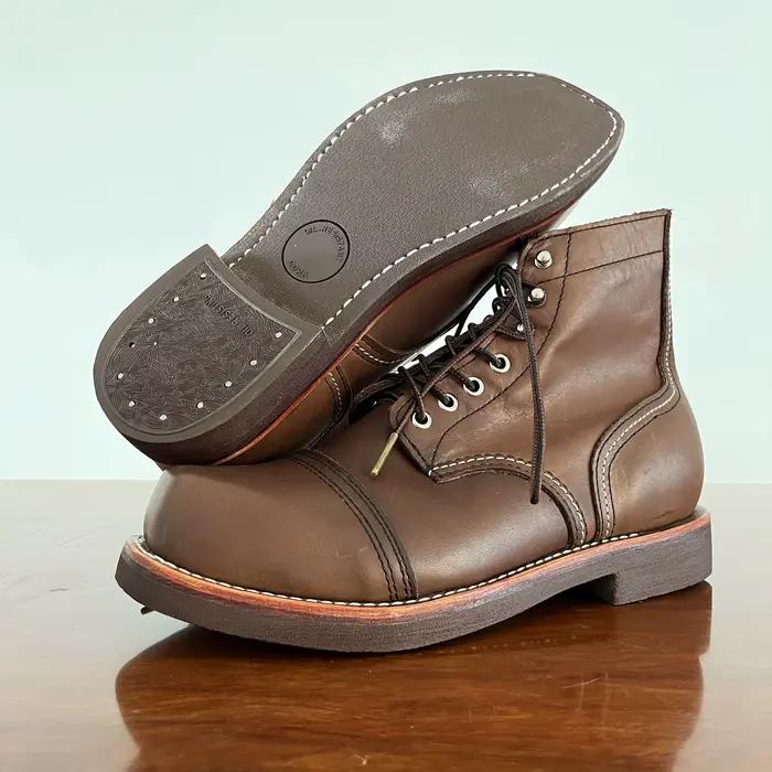 RockCanRoll-Bottes cousues Goodyear faites à la main en cuir de vache italien véritable, super quali