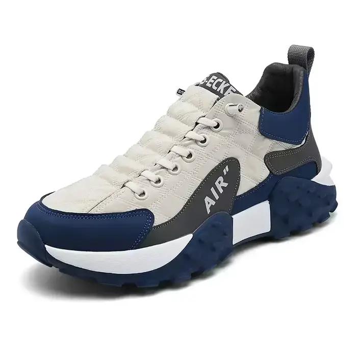 Baskets à plateforme pour hommes, chaussures canisées, chaussures de course décontractées, grande ta