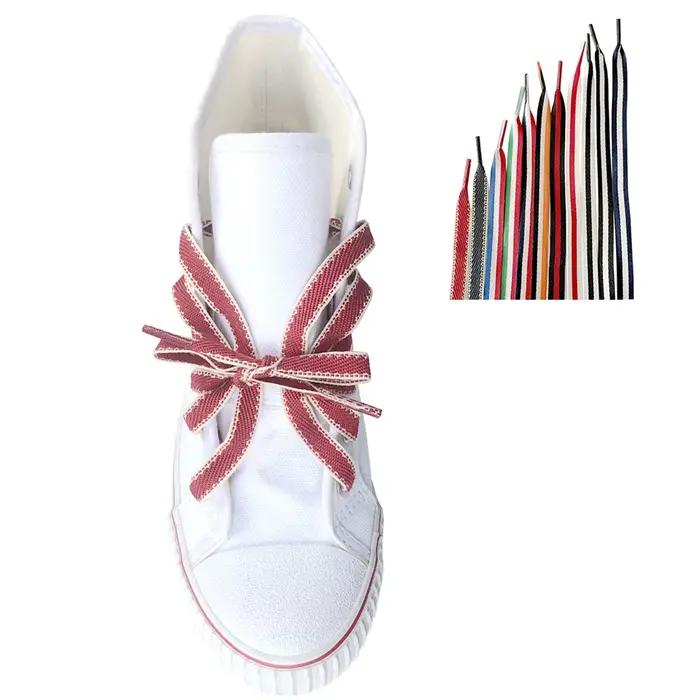 Lacets de chaussures plats multicolores pour baskets chaussures de travail de Sport 47 pouces