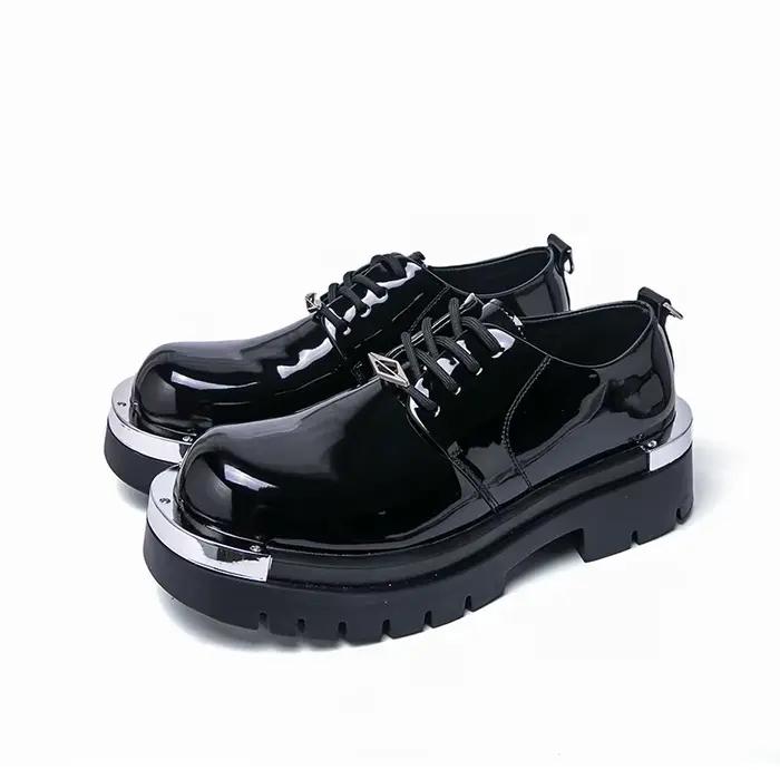 Derby décontracté hommes chaussures en cuir créateur de mode Styles à la mode bureau ou fête loisirs