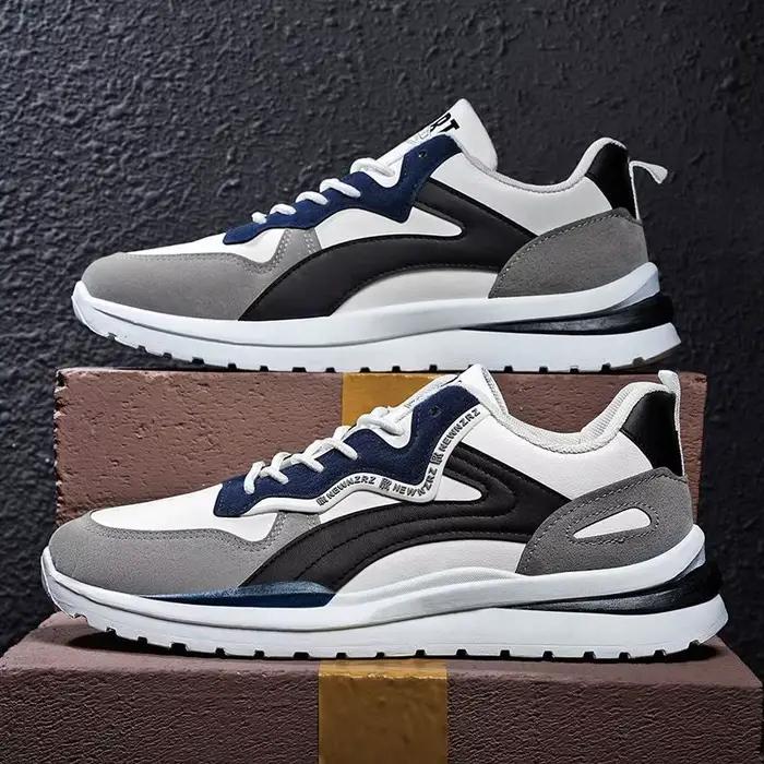 Chaussures de sport basses à lacets pour hommes, idéales pour les entraînements en extérieur, chauss