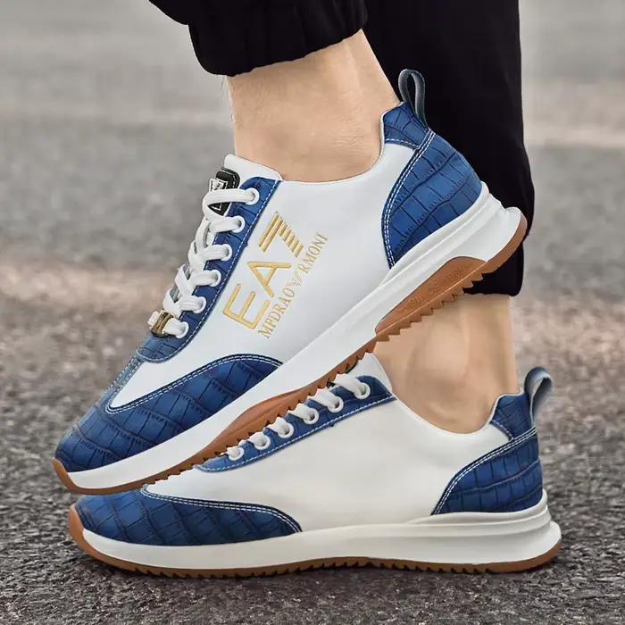 Chaussures décontractées pour hommes Designers Italy, chaussures en cuir véritable de luxe, chaussur
