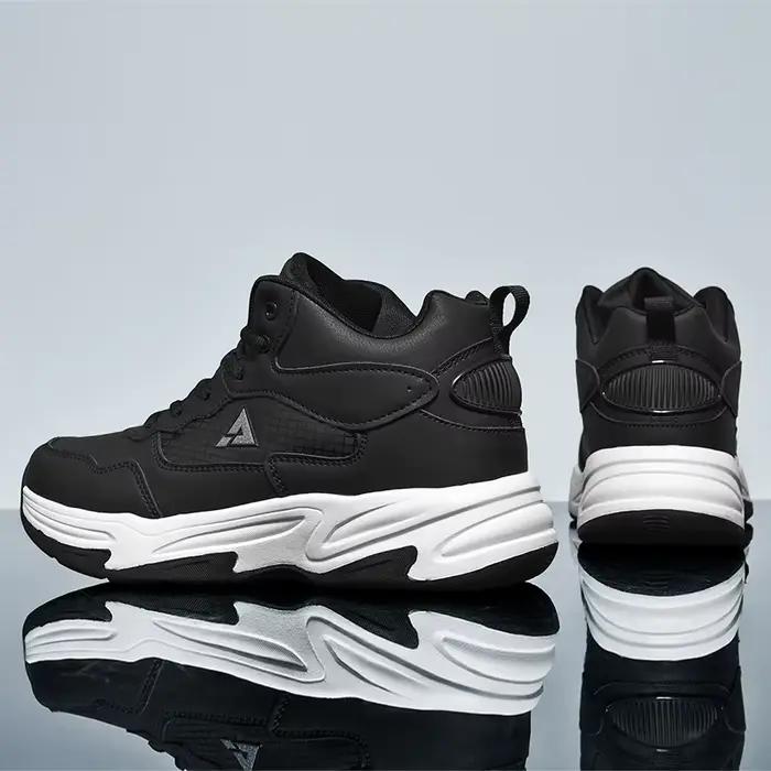 Baskets décontractées grande taille pour hommes, chaussures de course respirantes à semelle souple q