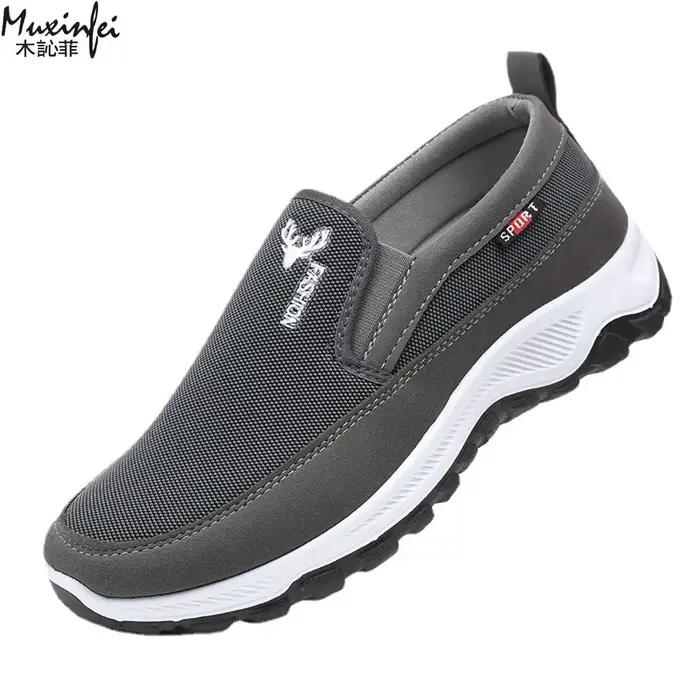 ​ Chaussures pour hommes espadrilles décontractées été respirant maille imperméable en plein air san