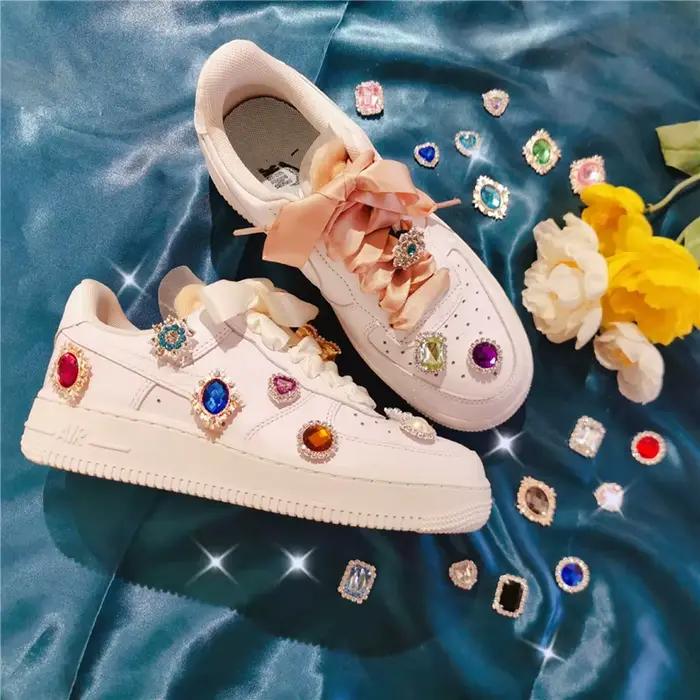 Autocollant Décoratif en Strass Brcorporelle pour Chaussures, Patch Créatif, Bricolage DIY, Toile de