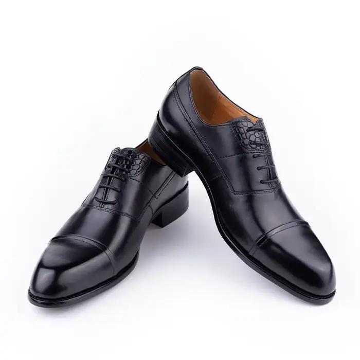 Oxfords chaussures habillées Pour hommes en cuir élégant mariage formel Soulier Pour Homme Classique