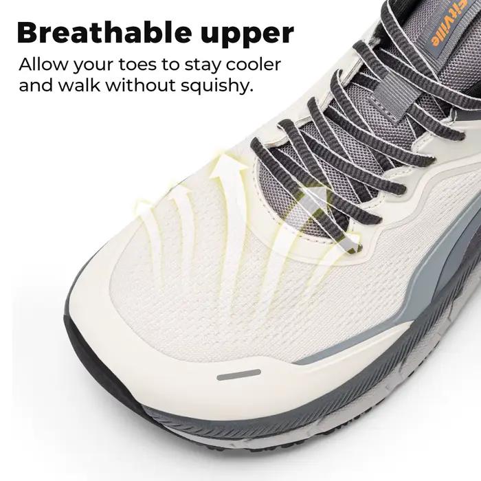 Fittington chaussures de marche larges pour hommes chaussures de course légères chaussures à bout la