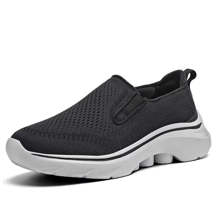 Chaussures de marche pour hommes automne nouveaux personnes âgées grande taille léger antidérapant q