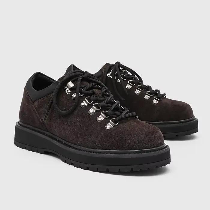Chaussures en cuir véritable hommes Derbys printemps automne marque plate chaussures pour homme mode