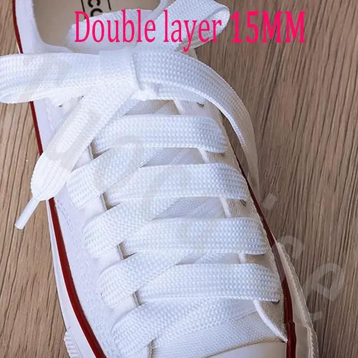 1 paire de lacets athlétiques de 15MM de large, gros lacets de chaussures, lacets souples de haute q