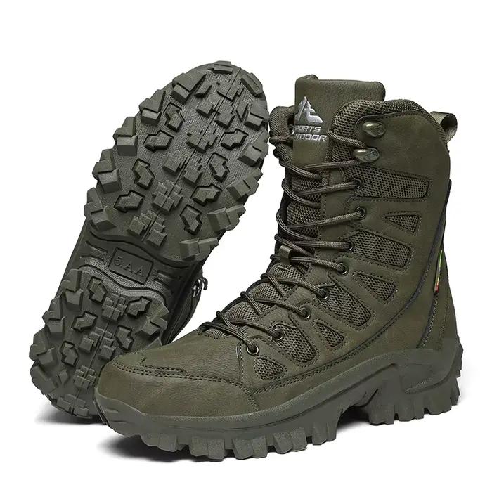 Chaussures d'alpinisme pour hommes, bottes tactiques antidérapantes en plein air, bottes du désert, 