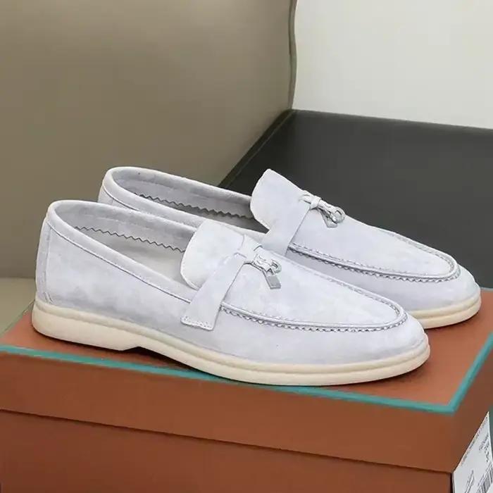 2026 New Arrival Timeless British Casual Shoes | Fringed Metal Buckle Flat Couple Shoes - European E