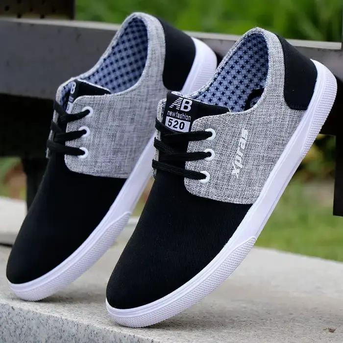 Espadrilles en toile pour hommes, chaussures de base pour hommes, appartements confortables, mocassi