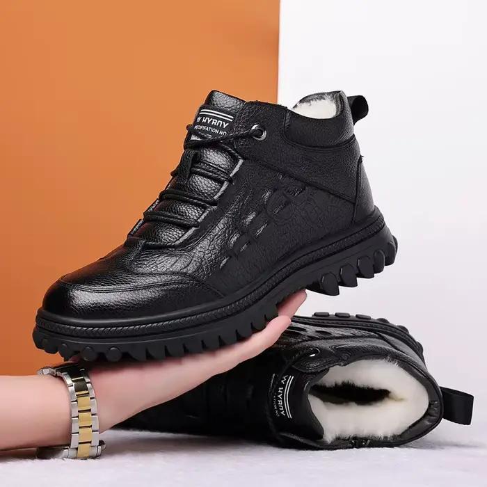 Baskets en cuir véritable imprimé Crocodile pour hommes, chaussures décontractées de luxe, mode brit