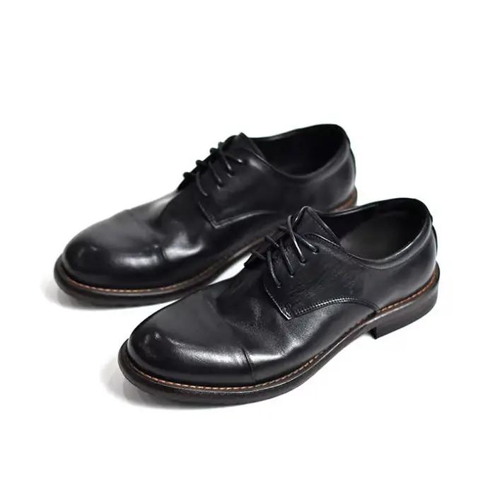 Goodyear – semelle extérieure en cuir de cheval soudé, tenue formelle d'affaires délavée, chaussures