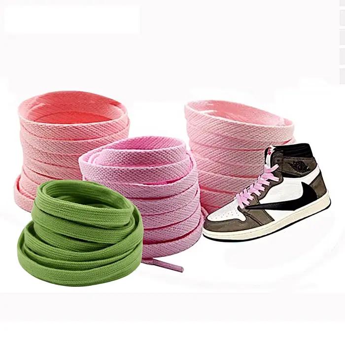 1 paire de lacets 140/160/180cm lacets de mode couleur gelée lacets de chaussures plats en Polyester