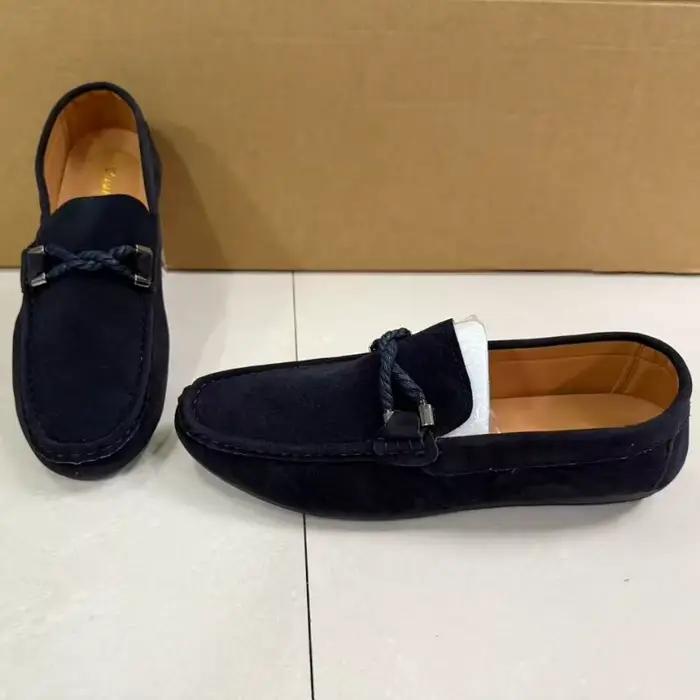 Hommes mocassins chaussures d'affaires en daim cuir semelle souple hommes chaussures décontractées r
