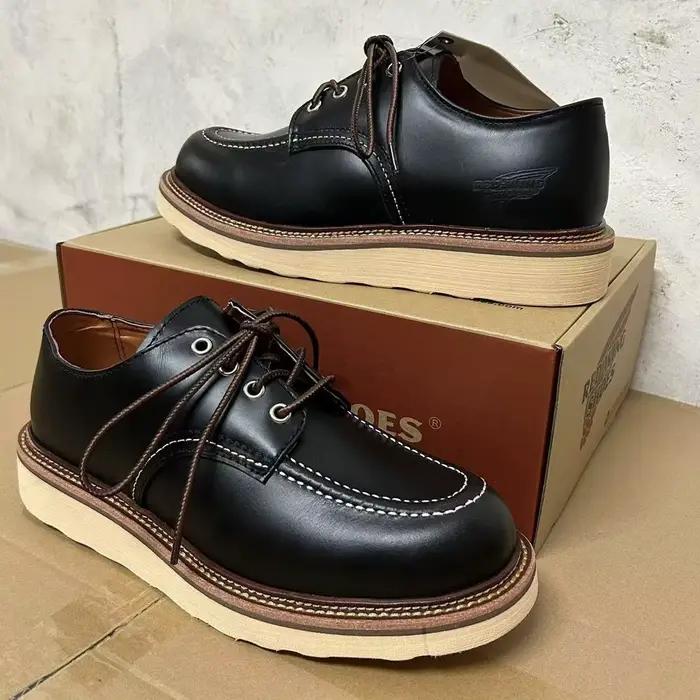 Bottes robustes rétro en cuir véritable Goodyear-Welted Stitchdown, style Monkey Boots Heritage, pou