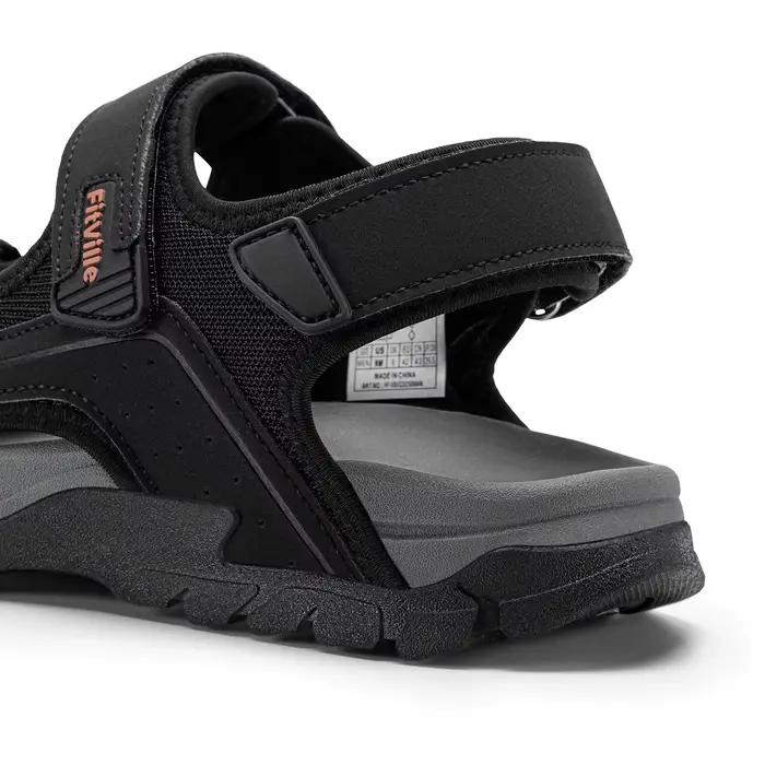 Sandales de sport pour hommes Fittington, larges, pour diabétiques, réglables, à enfiler, respirante